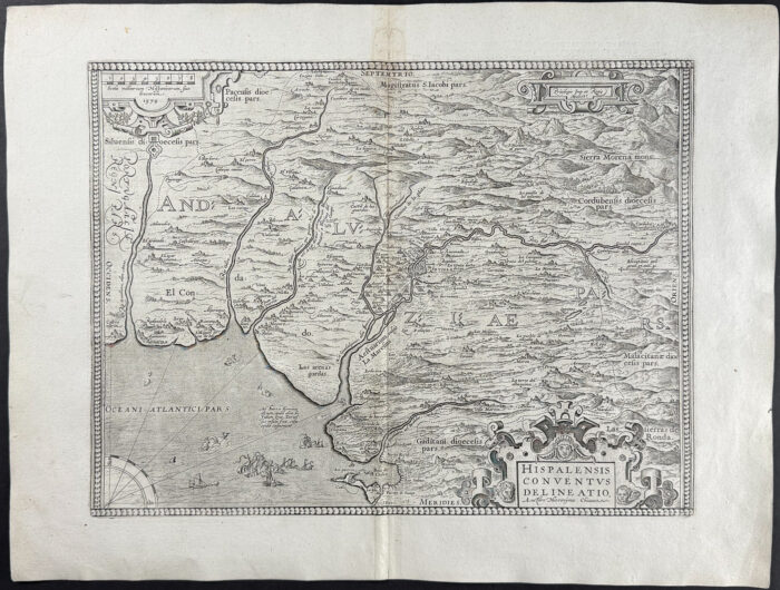 Map of Andalusia, Spain