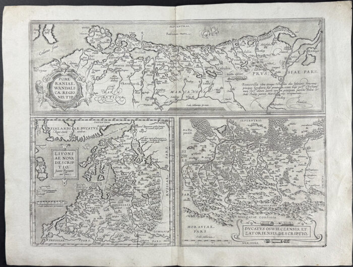 Map of Pomerania, Livonia, & part of modern day Poland