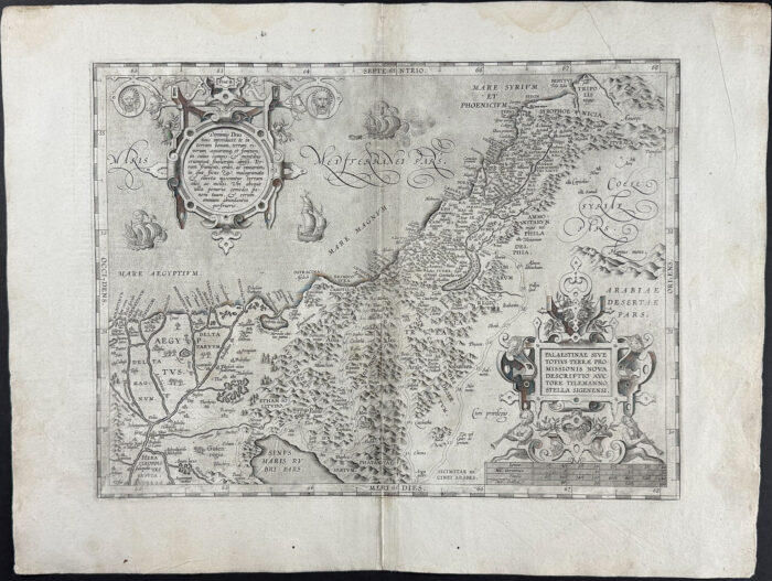 Map of Palestine, Holy Land
