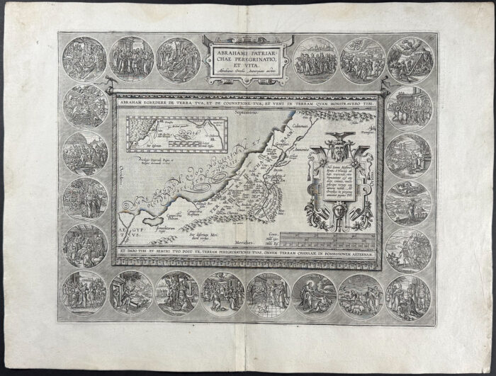 Map of the Holy Land, illustrating the life of Abraham