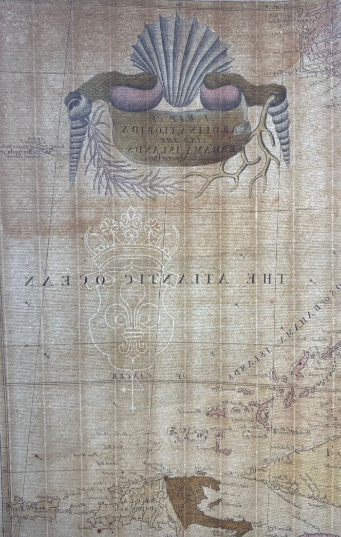Map of the Carolinas, Florida, and Bahamas (Early State, One of first to name Georgia) - Image 3