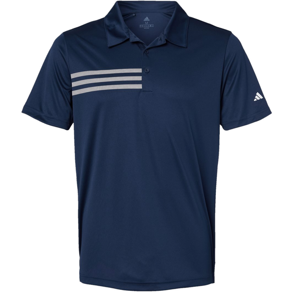 3-Stripes Chest Polo — Collegiate Navy/ White