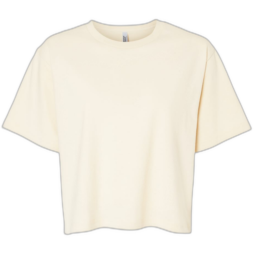 Women's Fine Jersey Boxy Tee — Creme