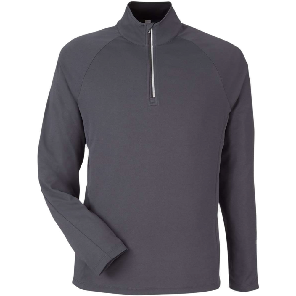 Origin Performance Pique Quarter-Zip Pullover — Carbon/ Black