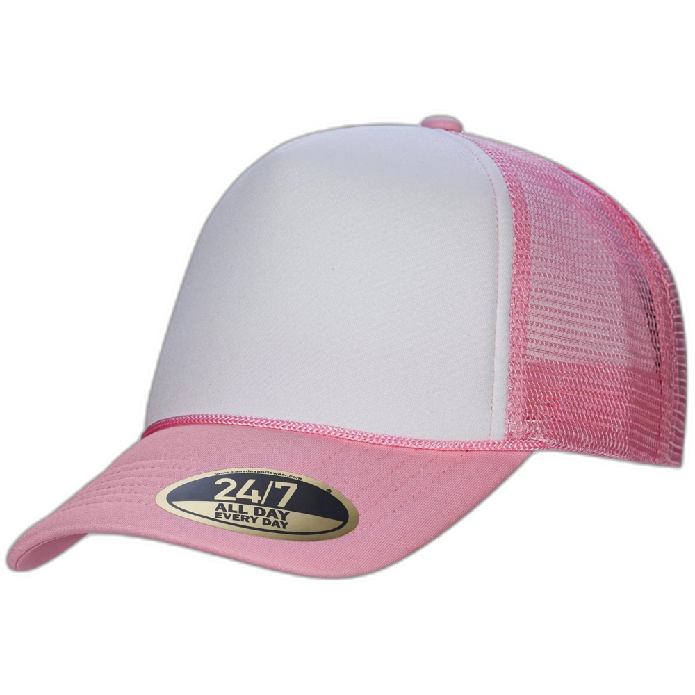 H08210 - Retro - 5-Panel Foam Snap Back Trucker Cap