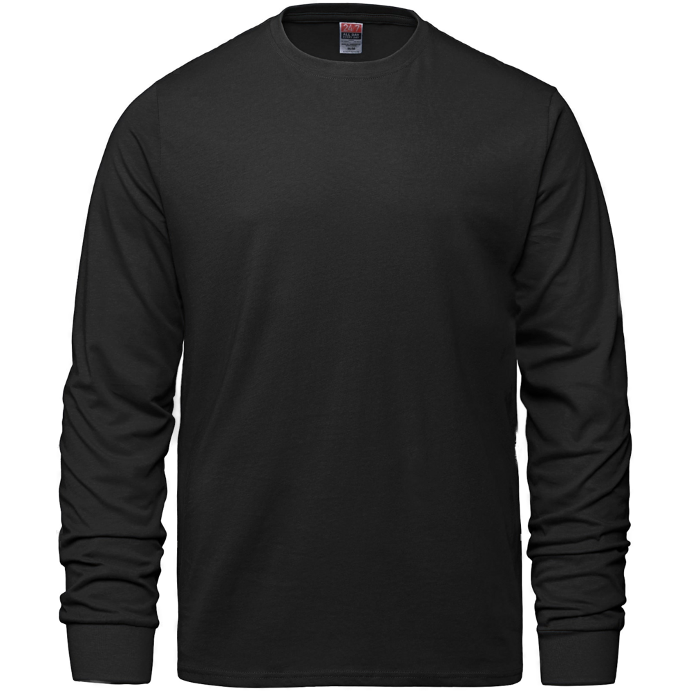 S05615 - Breeze - Adult RING SPUN Combed Cotton Long Sleeve Crewneck T-Shirt