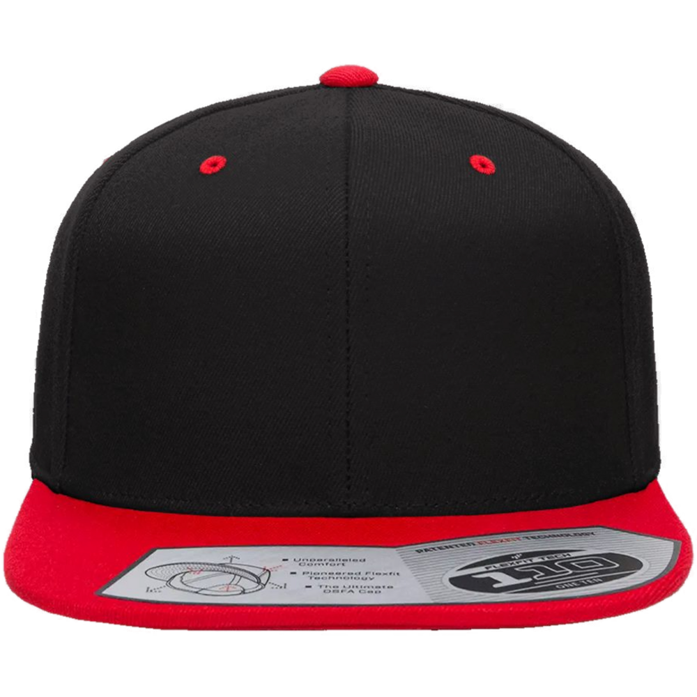 110® Snapback Cap — Black/ Red