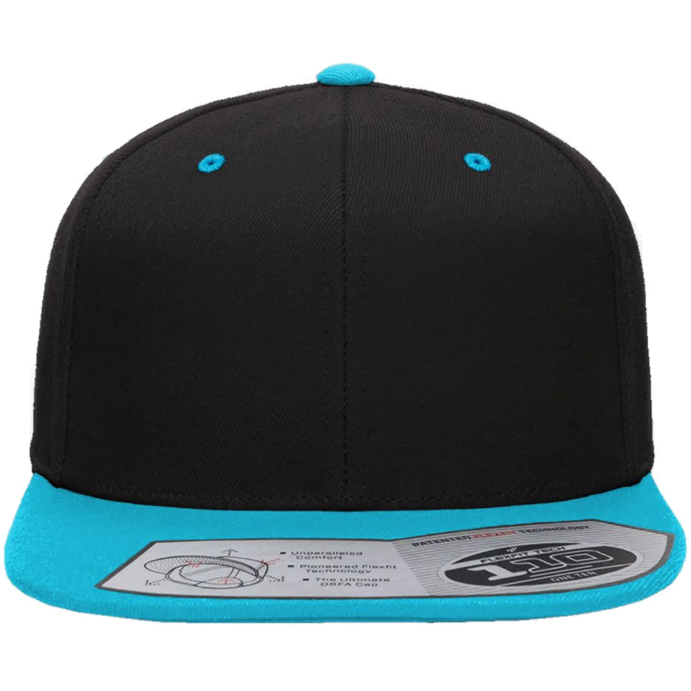 110® Snapback Cap — Black/ Teal