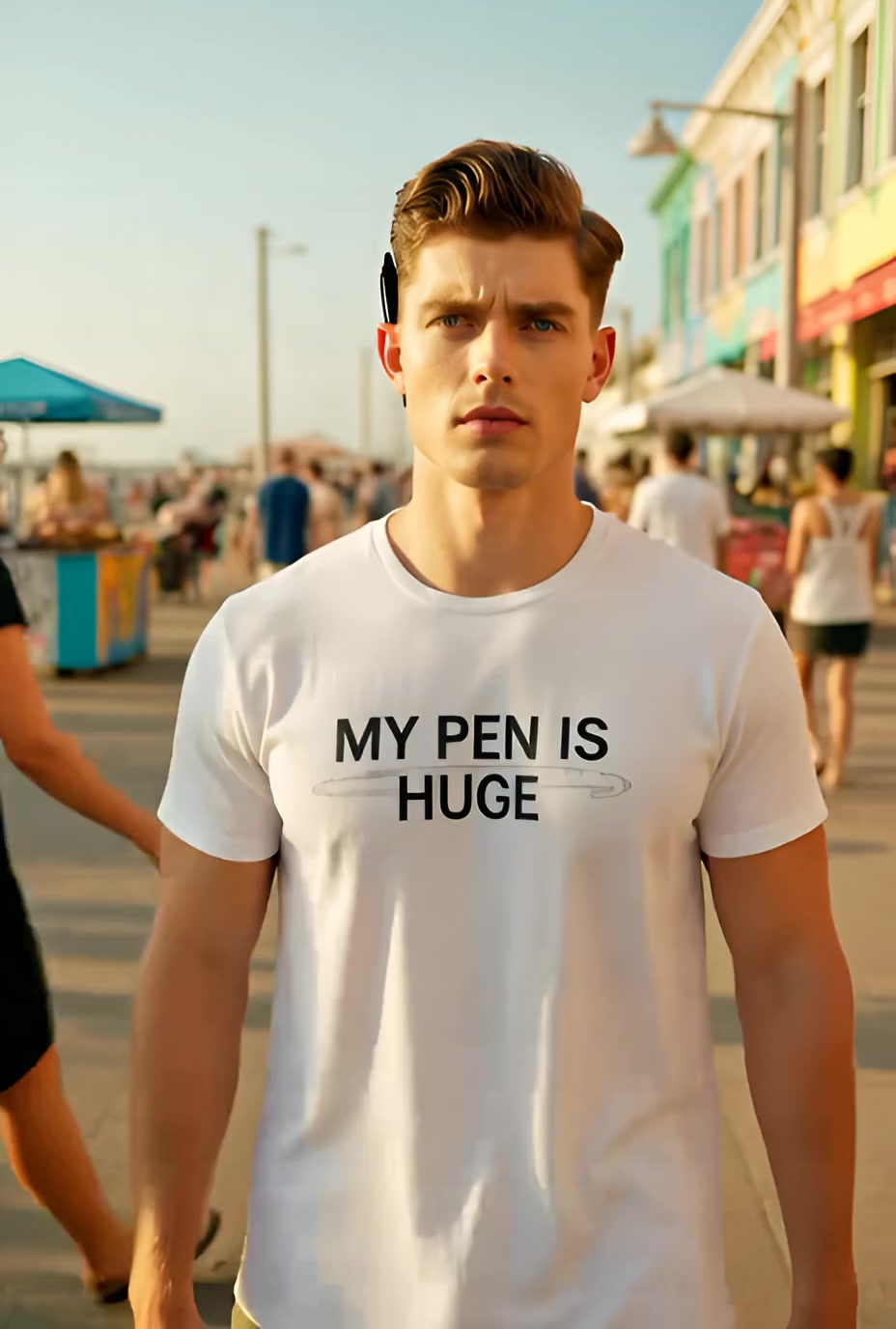 My Pen Is Huge Funny T Shirt — product video preview