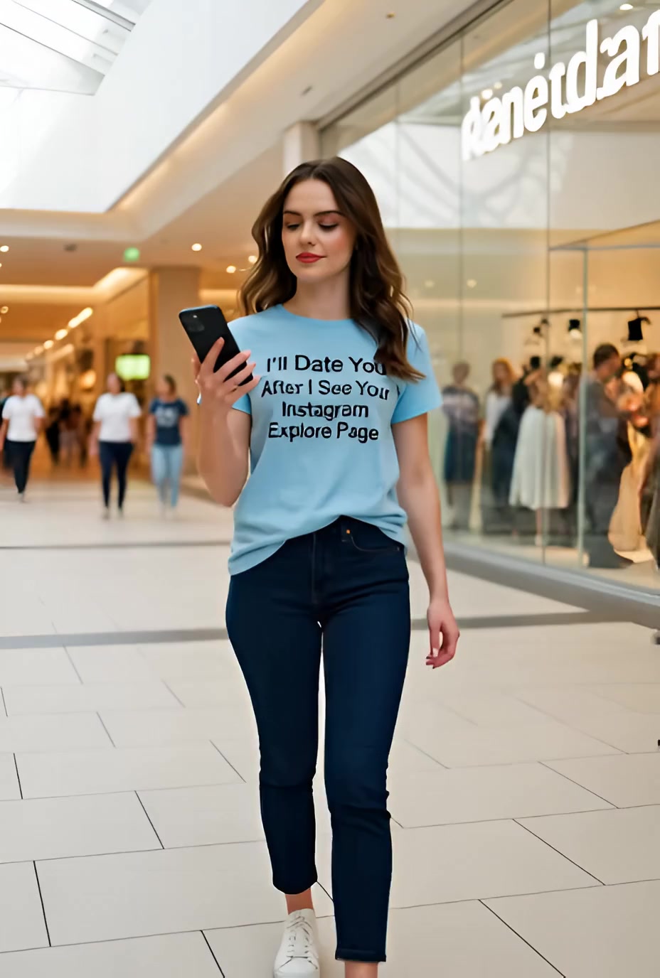 I'll Date You After I See Your Instagram Explore Page Funny T Shirt — product video preview