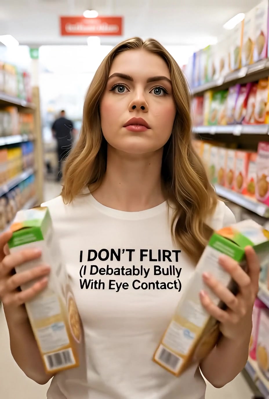 I Don't Flirt I Debatably Bully With Eye Contact Funny T Shirt — product video preview