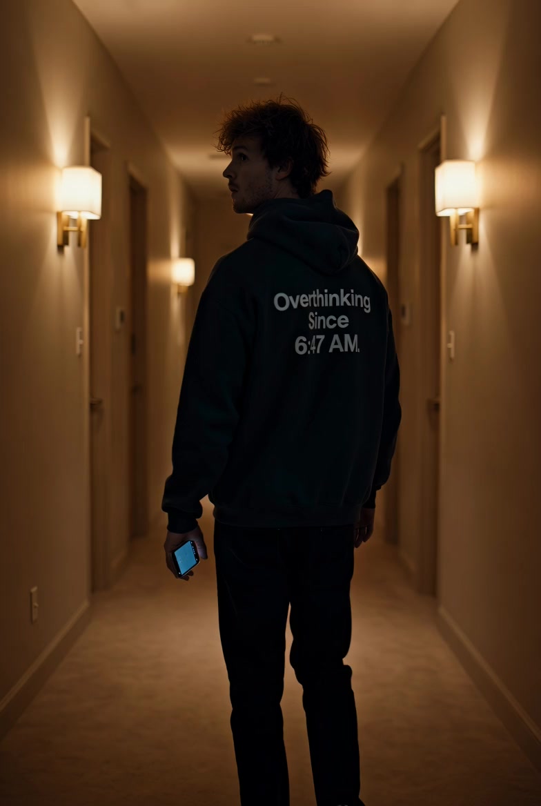 Overthinking Since 6:47 AM Funny T shirt — product video preview
