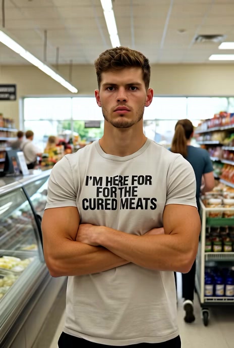 I'm Here For The Cured Meats Funny T Shirt — product video preview