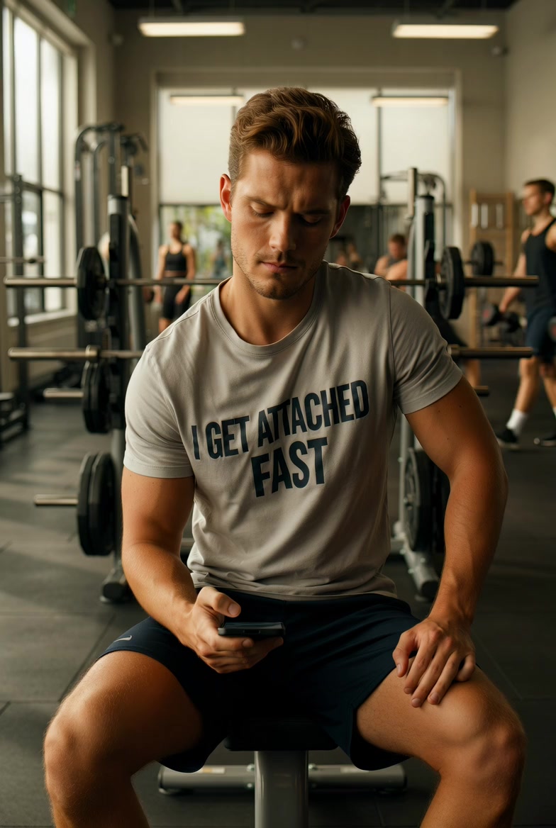 I Get Attached Fast Funny T Shirt — product video preview