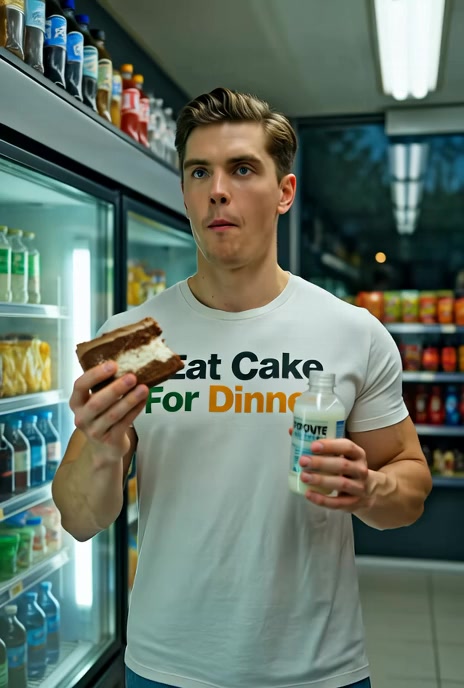 I Eat Cake For Dinner Funny T Shirt — product video preview