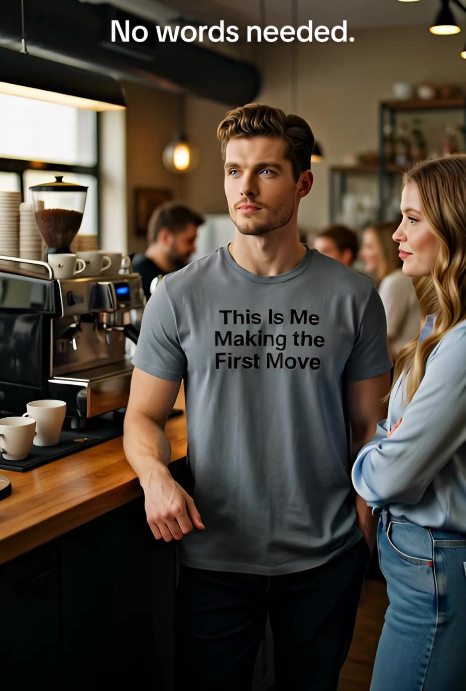 This Is Me Making The First Move Funny T Shirt — product video preview
