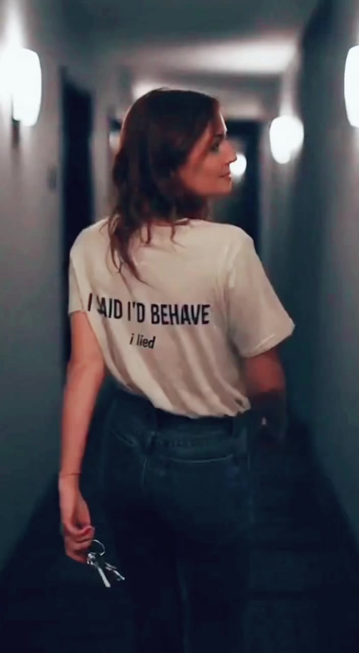 I Said I'd Behave, I Lied Funny T Shirt — product video preview