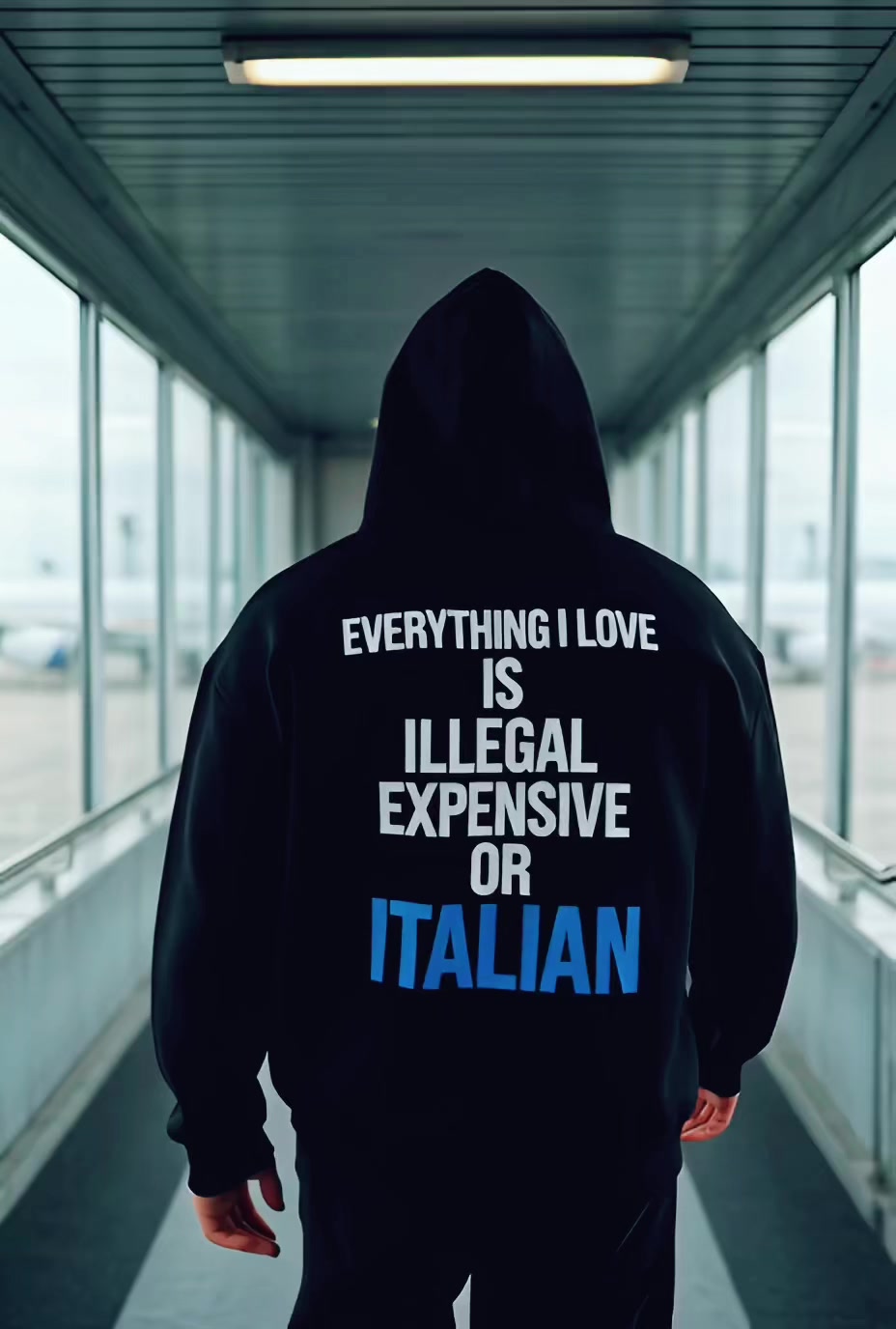 Everything I Love Is Illegal Expensive Or Italian Funny T Shirt — product video preview