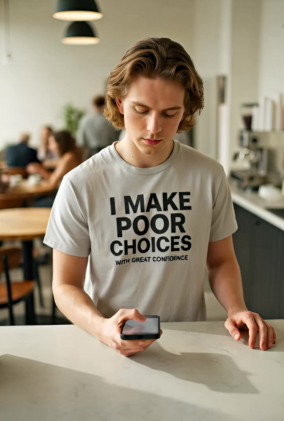I Make Poor Choices With Great Confidence Funny T Shirt — product video preview