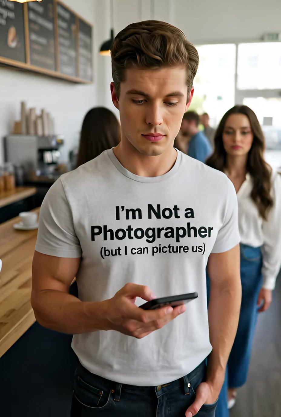 I'm Not A Photographer But I Can Picture Us Funny T Shirt — product video preview