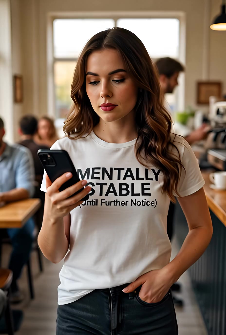 Mentally Stable Until Further Notice Funny T Shirt — product video preview