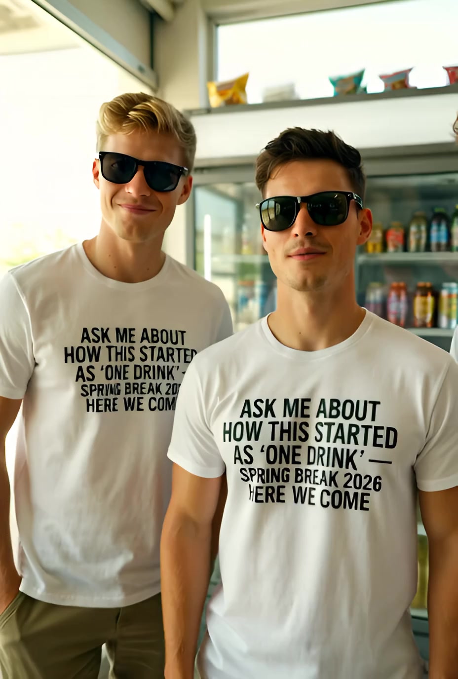 Ask Me About How This Started As One Drink, Spring Break 2026 Here We Come Funny T Shirt — product video preview
