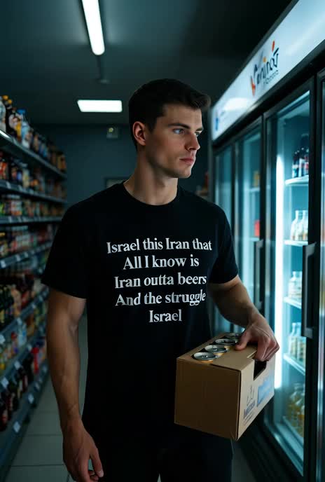 Israel This Iran That All I Know Is Iran Outta Beers And The Struggle Israel T Shirt — product video preview