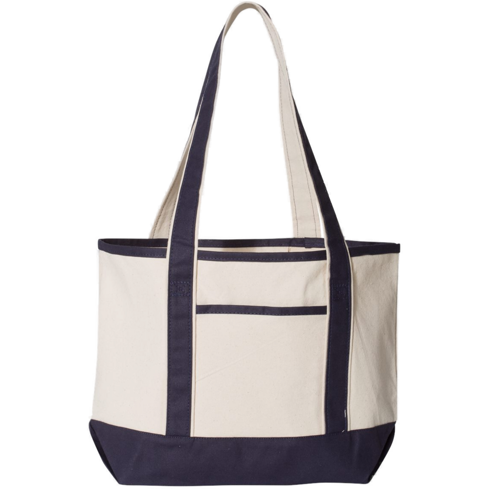 20L Small Deluxe Tote — Natural/ Navy