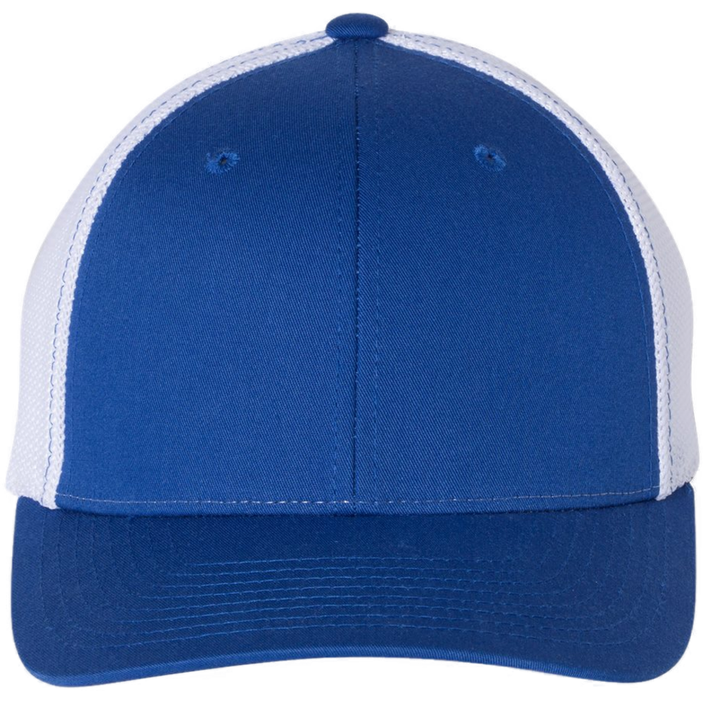 R-Flex Trucker Cap — Royal/ White