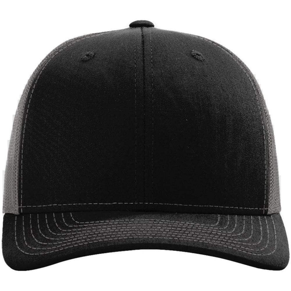 Snapback Trucker Cap — Black/ Charcoal