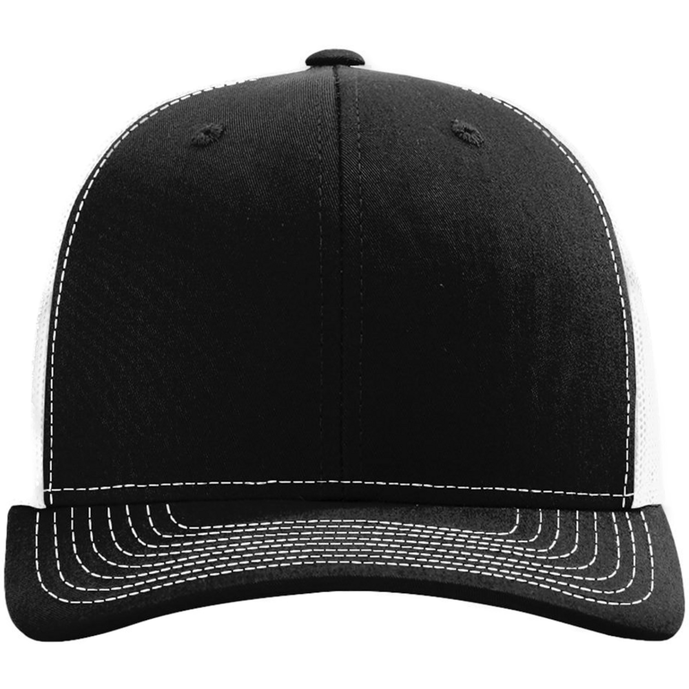 Snapback Trucker Cap — Black/ White