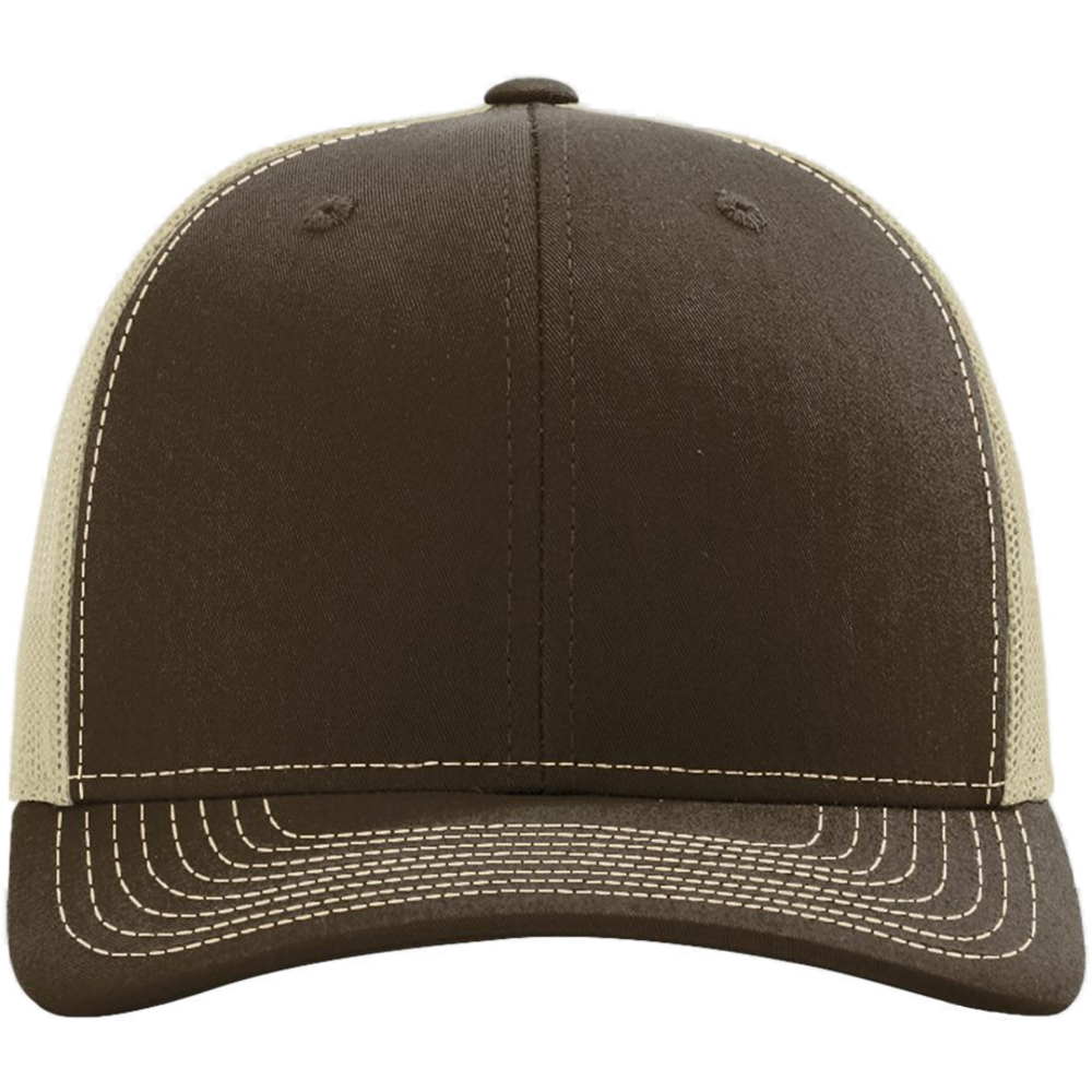 Snapback Trucker Cap — Brown/ Khaki
