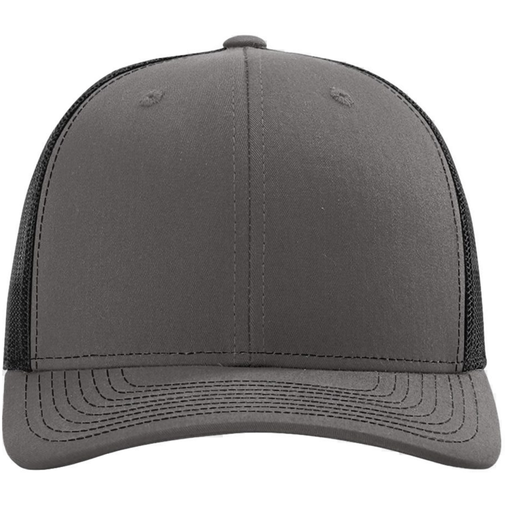 Snapback Trucker Cap — Charcoal/ Black