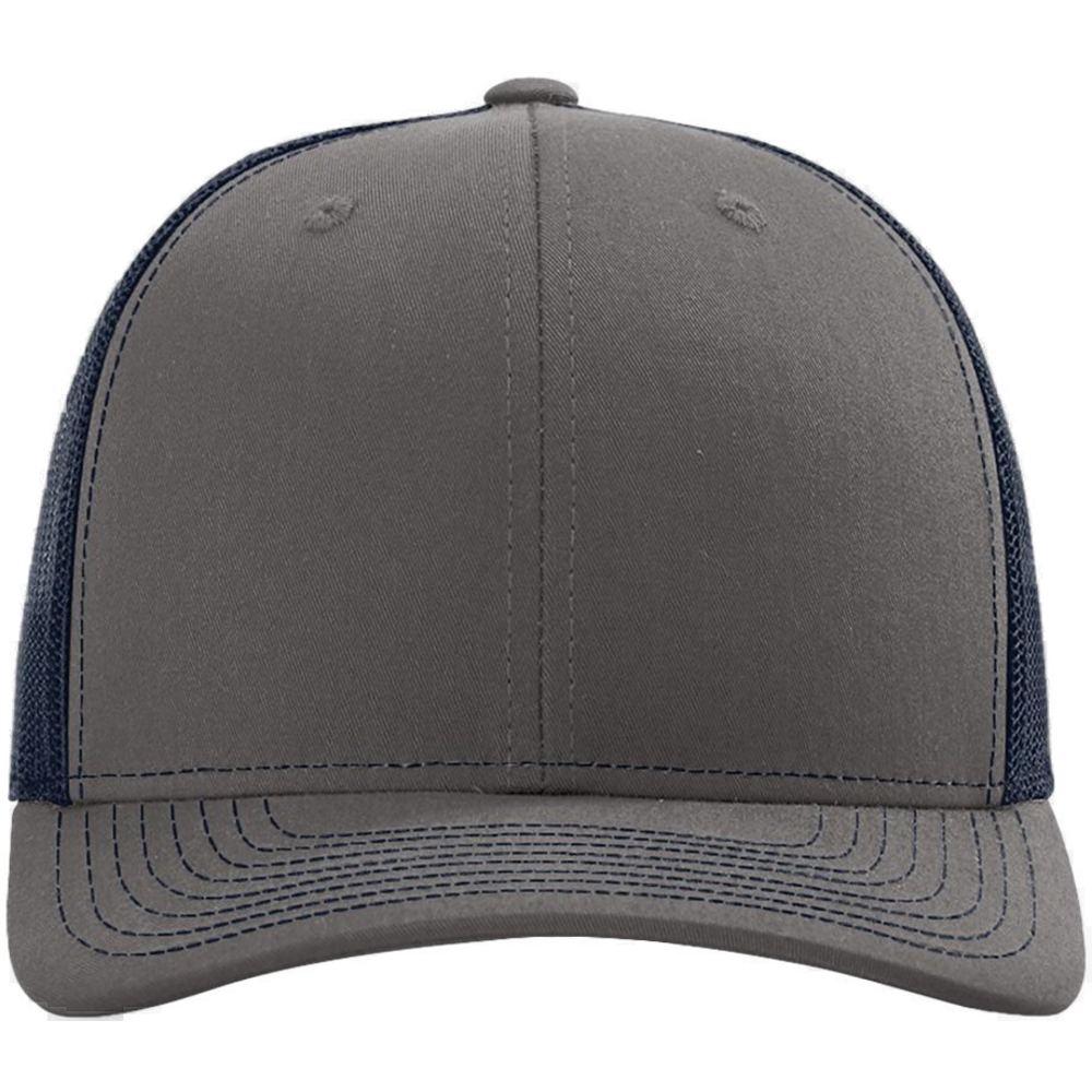 Snapback Trucker Cap — Charcoal/ Navy