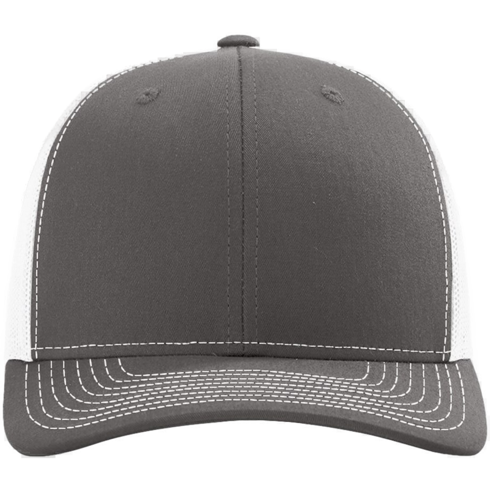 Snapback Trucker Cap — Charcoal/ White