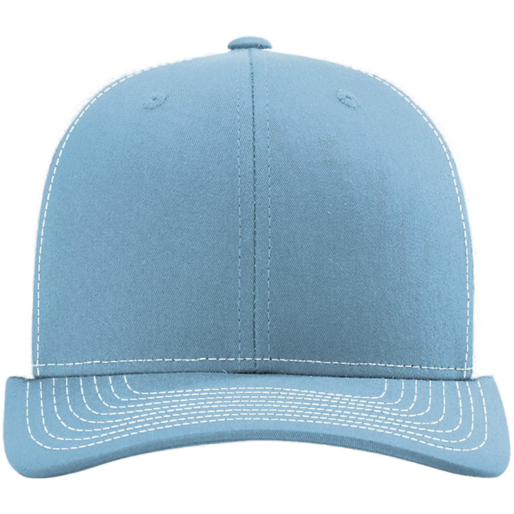 Snapback Trucker Cap — Columbia Blue/ White