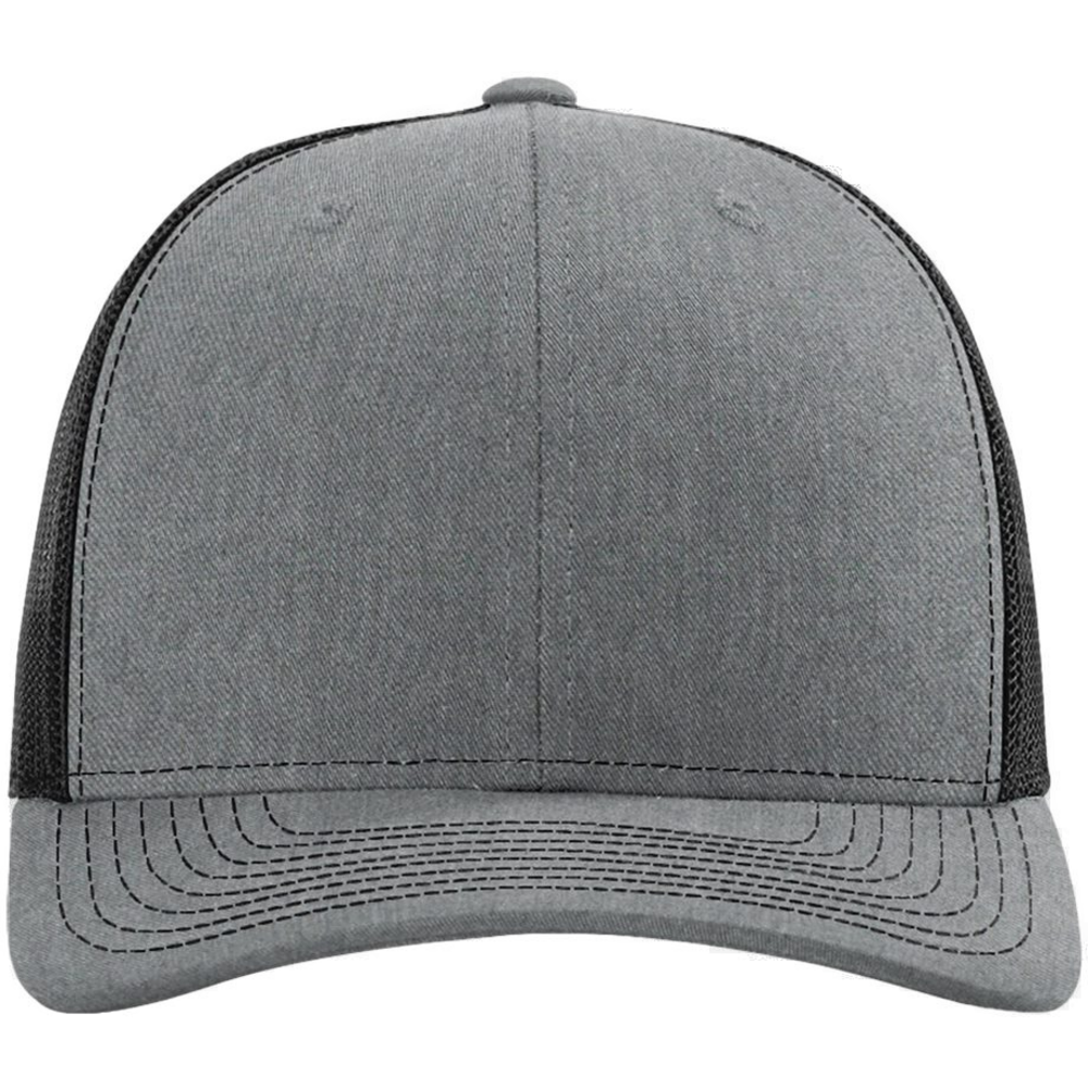 Snapback Trucker Cap — Heather Grey/ Black
