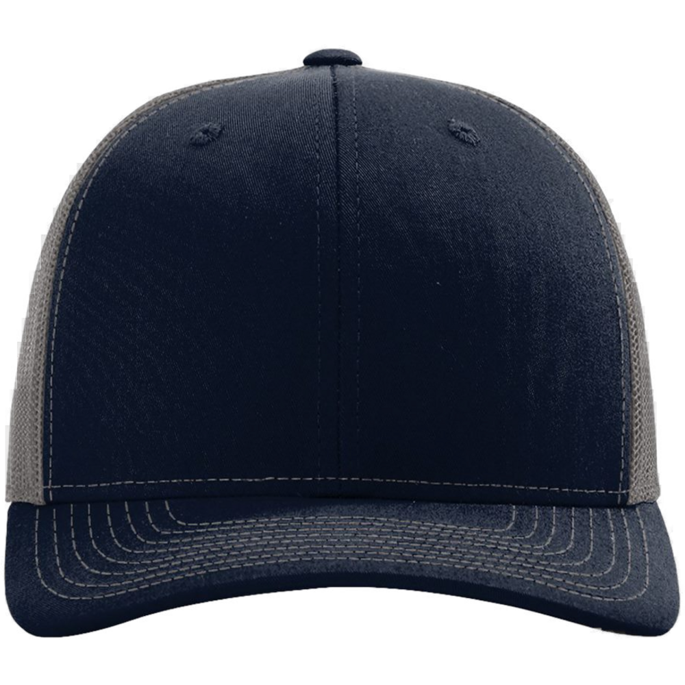 Snapback Trucker Cap — Navy/ Charcoal