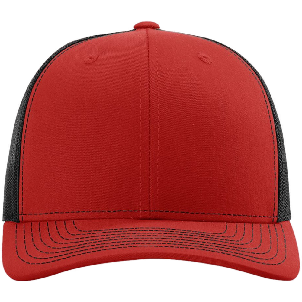 Snapback Trucker Cap — Red/ Black