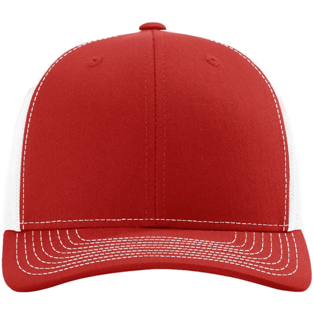 Snapback Trucker Cap — Red/ White