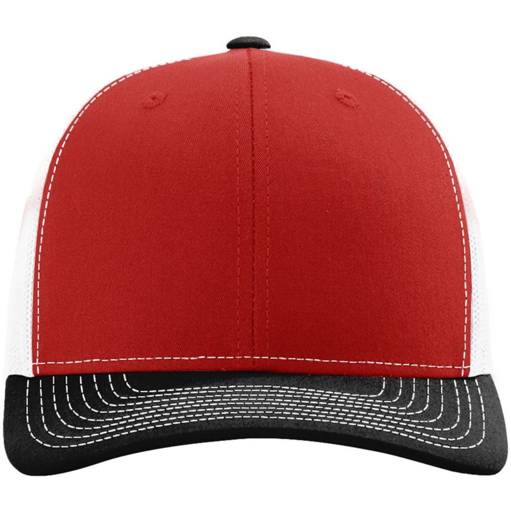 Snapback Trucker Cap — Red/ White/ Black