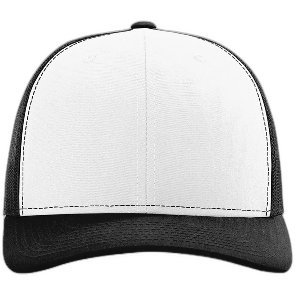 Snapback Trucker Cap — White/ Black