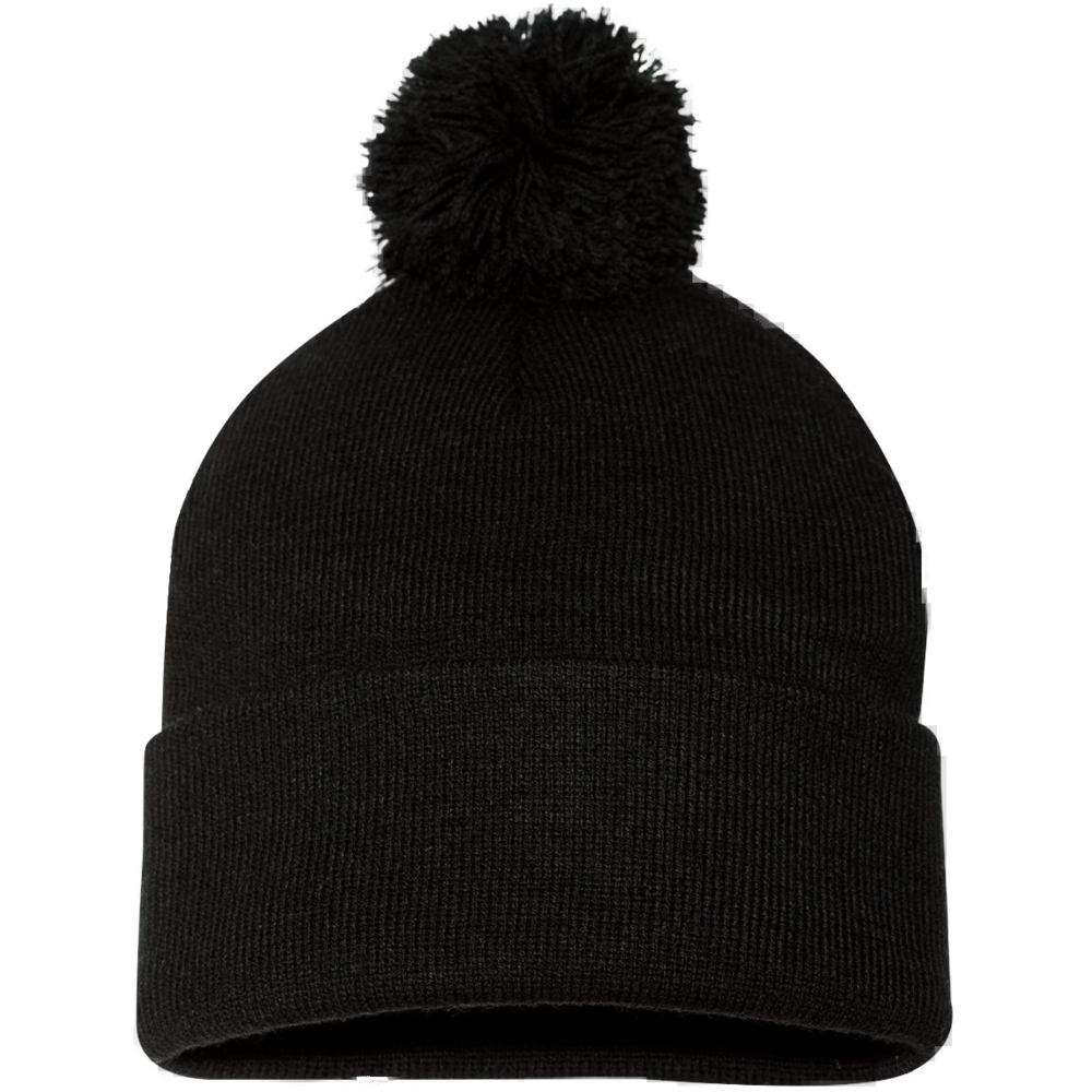 12" Pom-Pom Cuffed Beanie