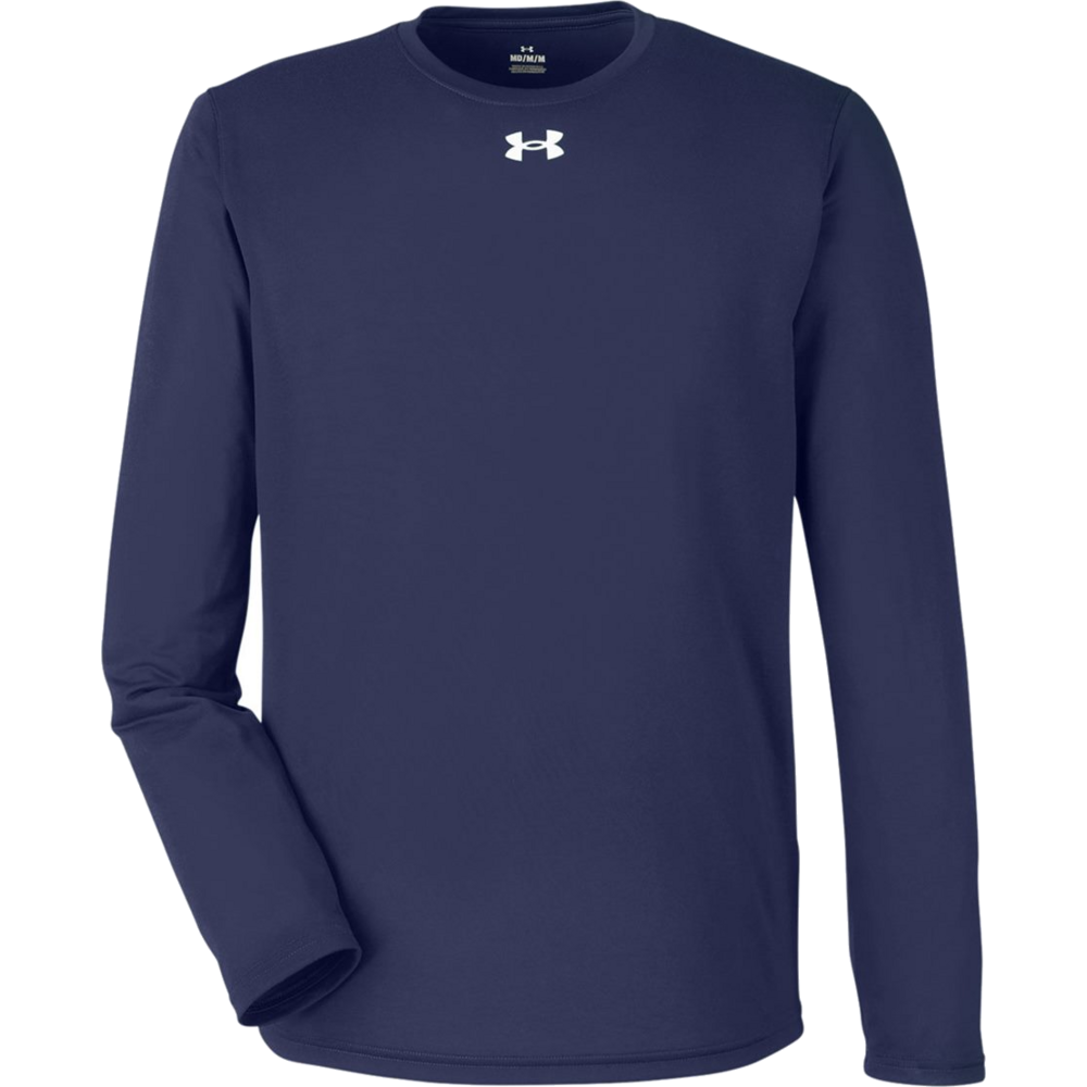 Team Tech™ Long Sleeve T-Shirt — Midnight Navy/ White
