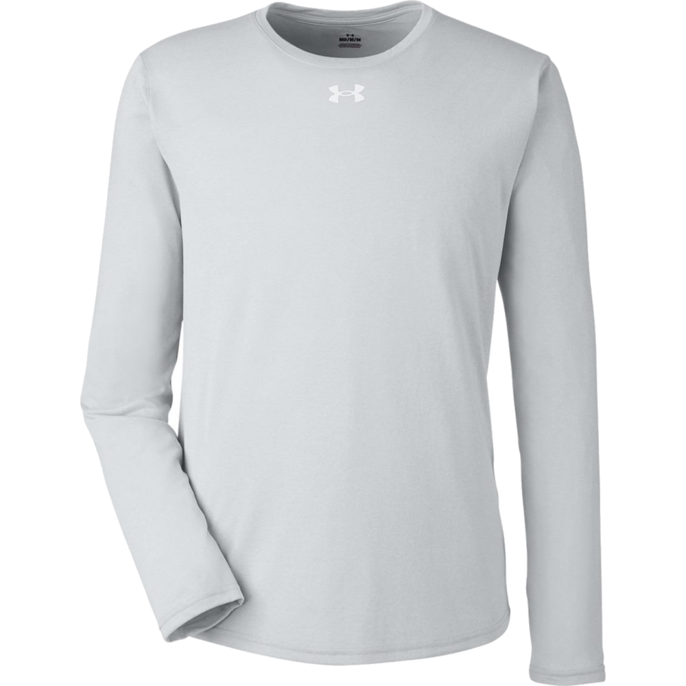 Team Tech™ Long Sleeve T-Shirt — Mod Grey Light Heather/ White