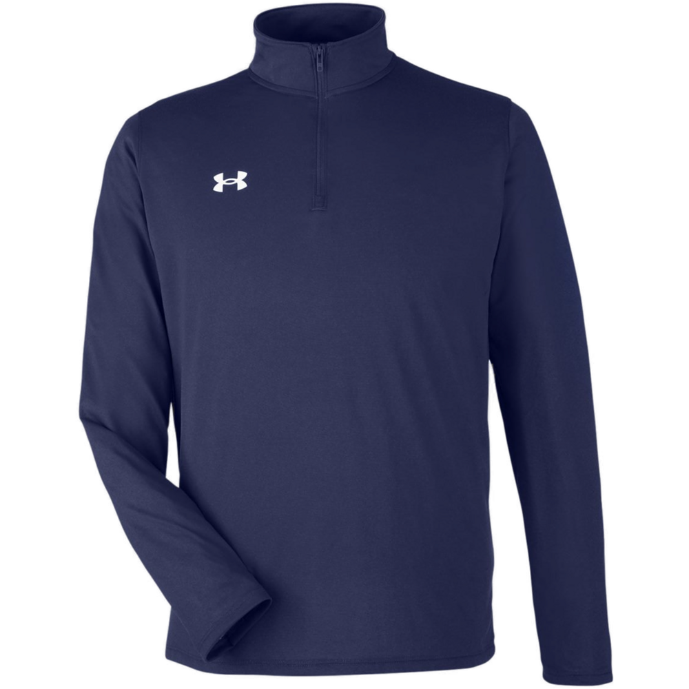 Team Tech™ Quarter-Zip Pullover — Midnight Navy/ White