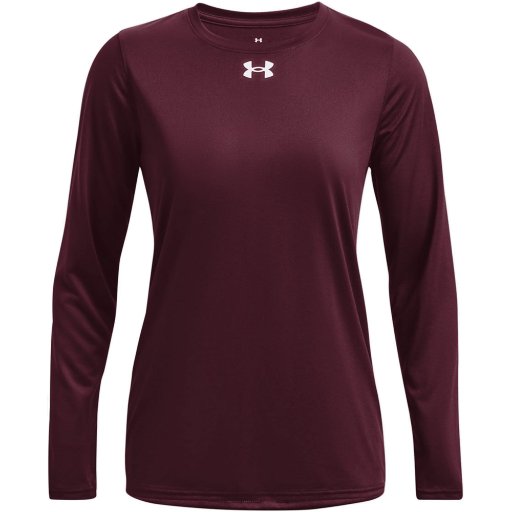 Women's Team Tech™ Long Sleeve T-Shirt — Maroon/ White