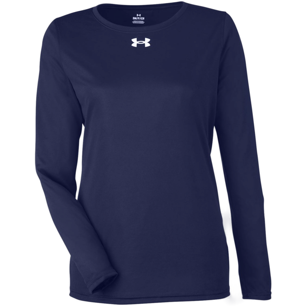 Women's Team Tech™ Long Sleeve T-Shirt — Midnight Navy/ White
