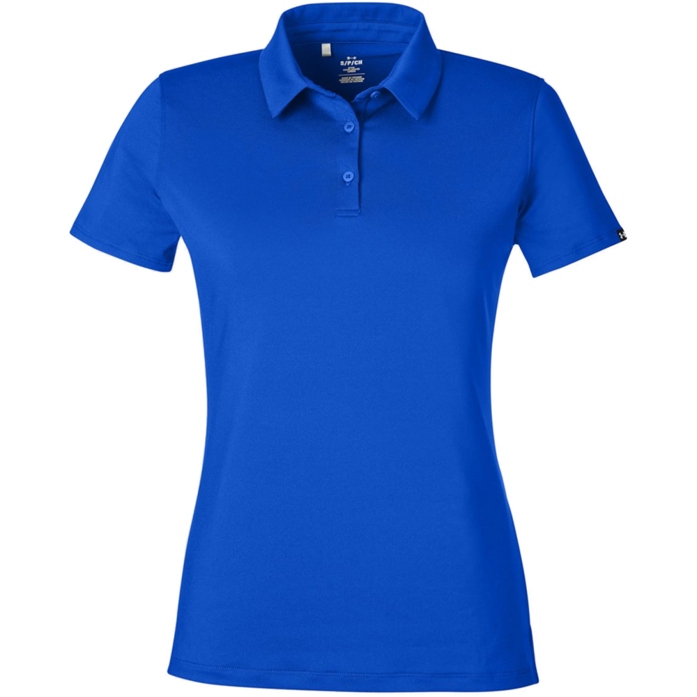 Women's Recycled Polo — Royal/ White