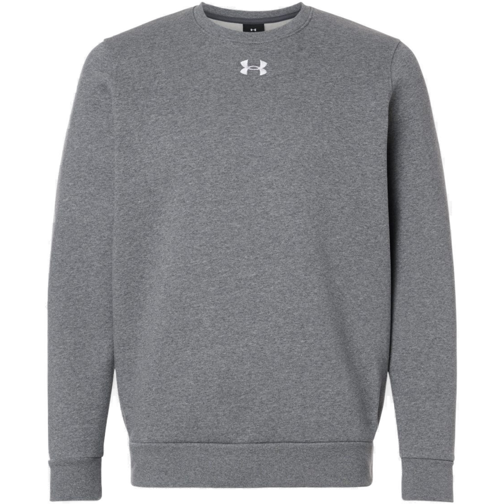 Men's Team Icon Fleece Crew — Pitch Grey Medium Heather/ White